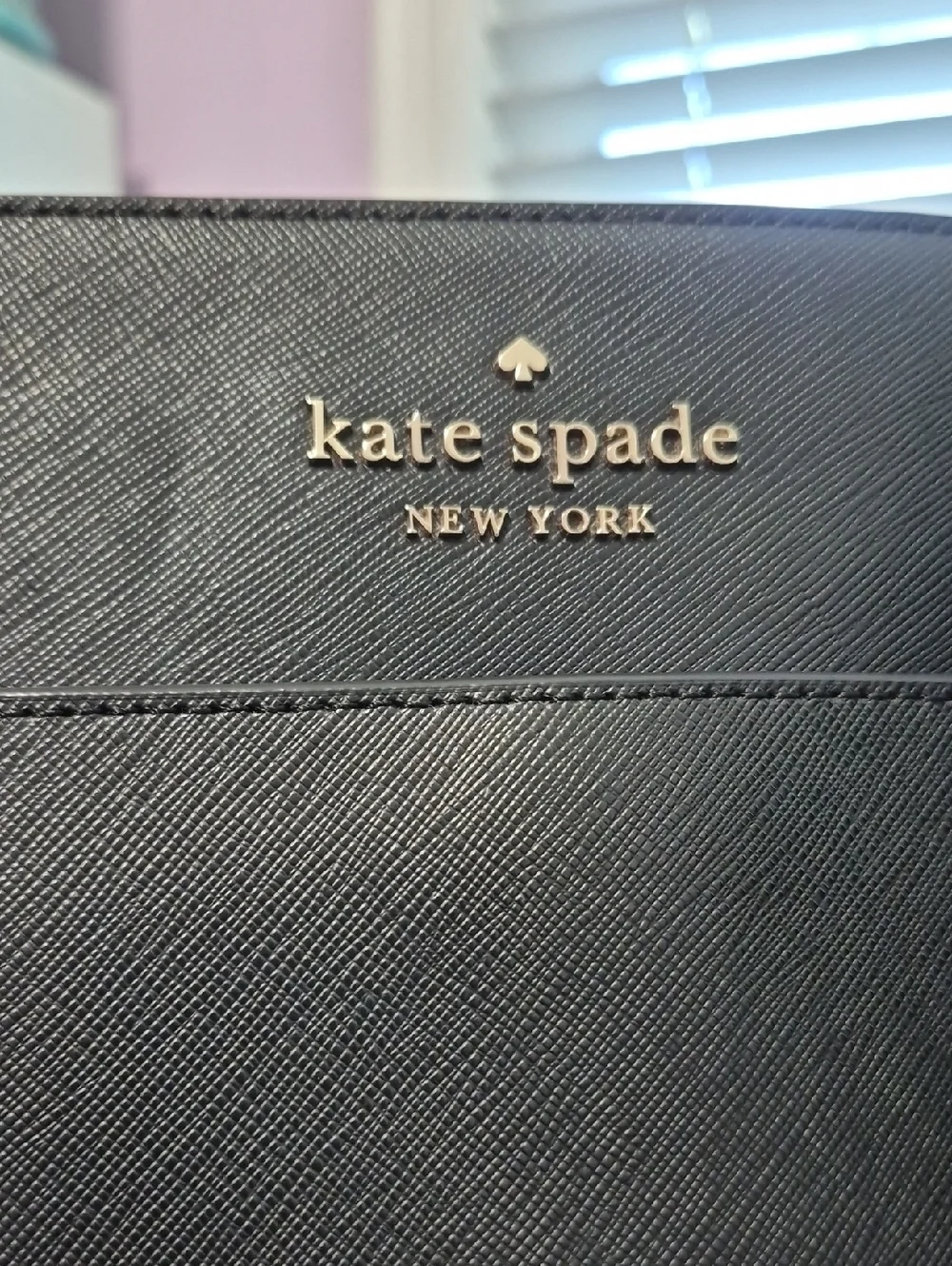 KATE SPADE Staci Large Black Leather Laptop Tote Bag - Picture 2 of 13